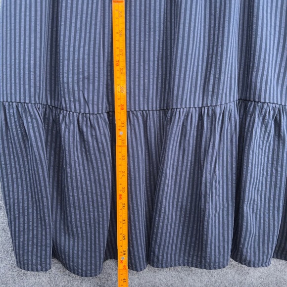 Market & Spruce Navy Striped Tiered Babydoll Dress 3X WE-WGW70011-PL NWT - Picture 7 of 7